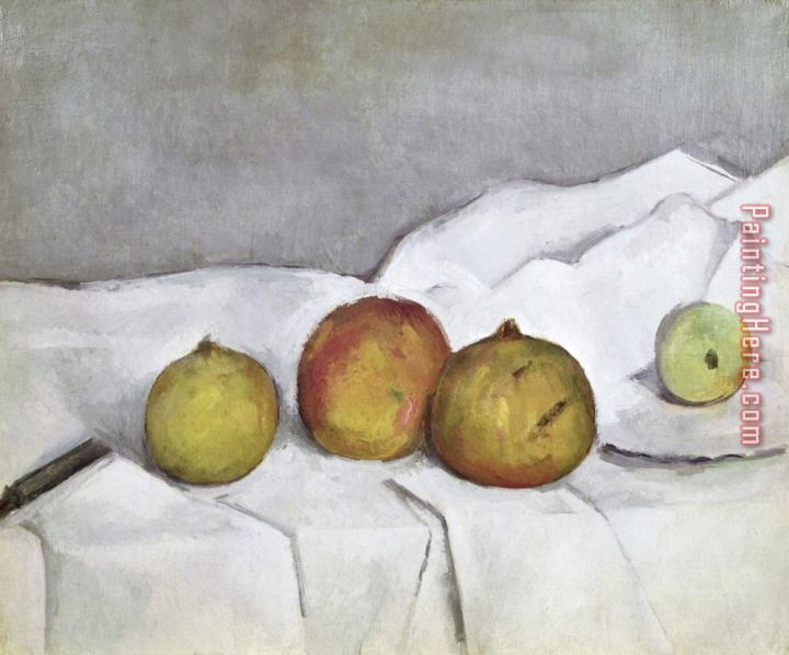 Paul Cezanne Fruit on a Cloth